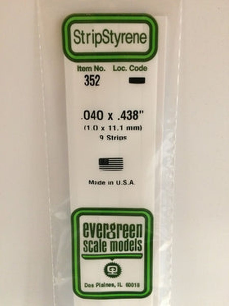 Evergreen Plastic 352 .040  x .438  (9)