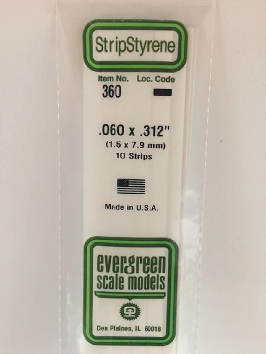 Evergreen Plastic 360 .060  x .312  (10)