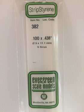 Evergreen Plastic 382 .100  x .438  (6)