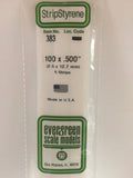 Evergreen Plastic 383 .100  x .500  (5)