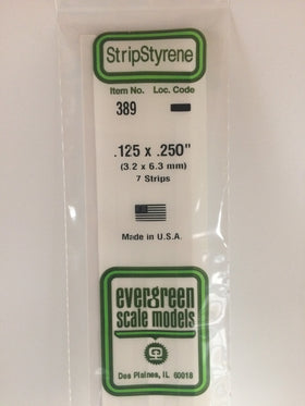 Evergreen Plastic 389 .125  x .250  (7)