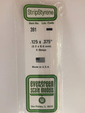 Evergreen Plastic 391 .125  x .375  (6)