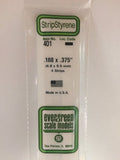 Evergreen Plastic 401 .188  x .375  (4)