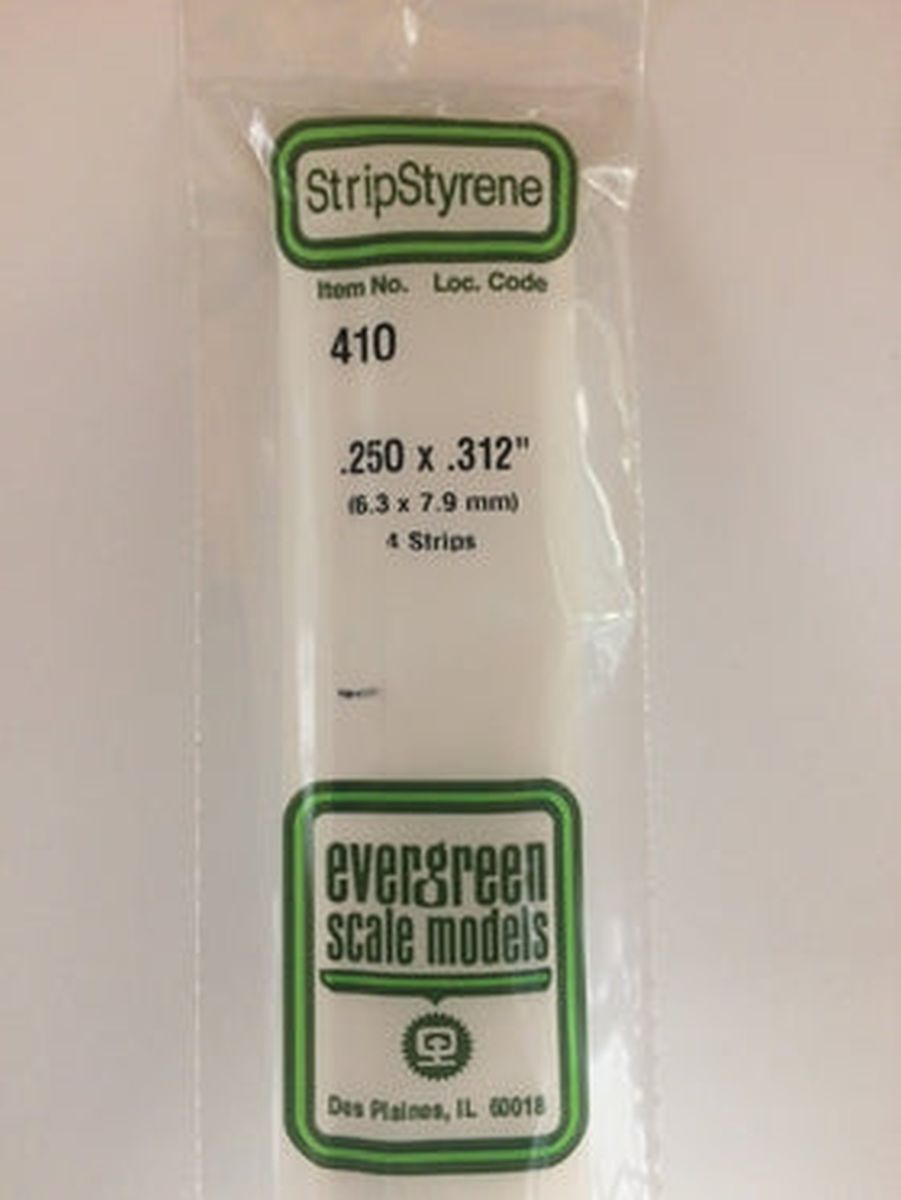 Evergreen Plastic 410 .250  x .312  (4)