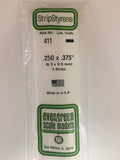 Evergreen Plastic 411 .250  x .375  (3)