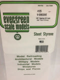 Evergreen Plastic 4125 V-Groove .125  sp