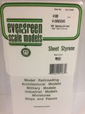 Evergreen Plastic 4188 V-Groove .188  sp