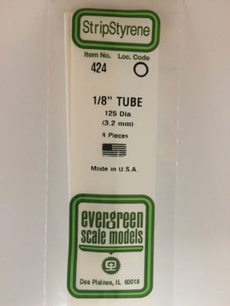 Evergreen Plastic 424 .125  (8)