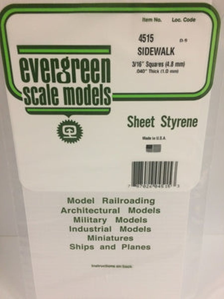 Evergreen Plastic 4515 4/16  x 3/16