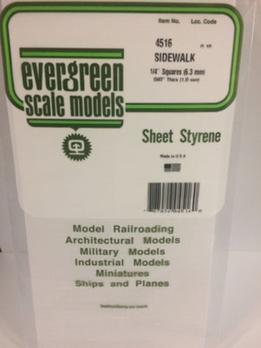 Evergreen Plastic 4516 2/4  x 1/4