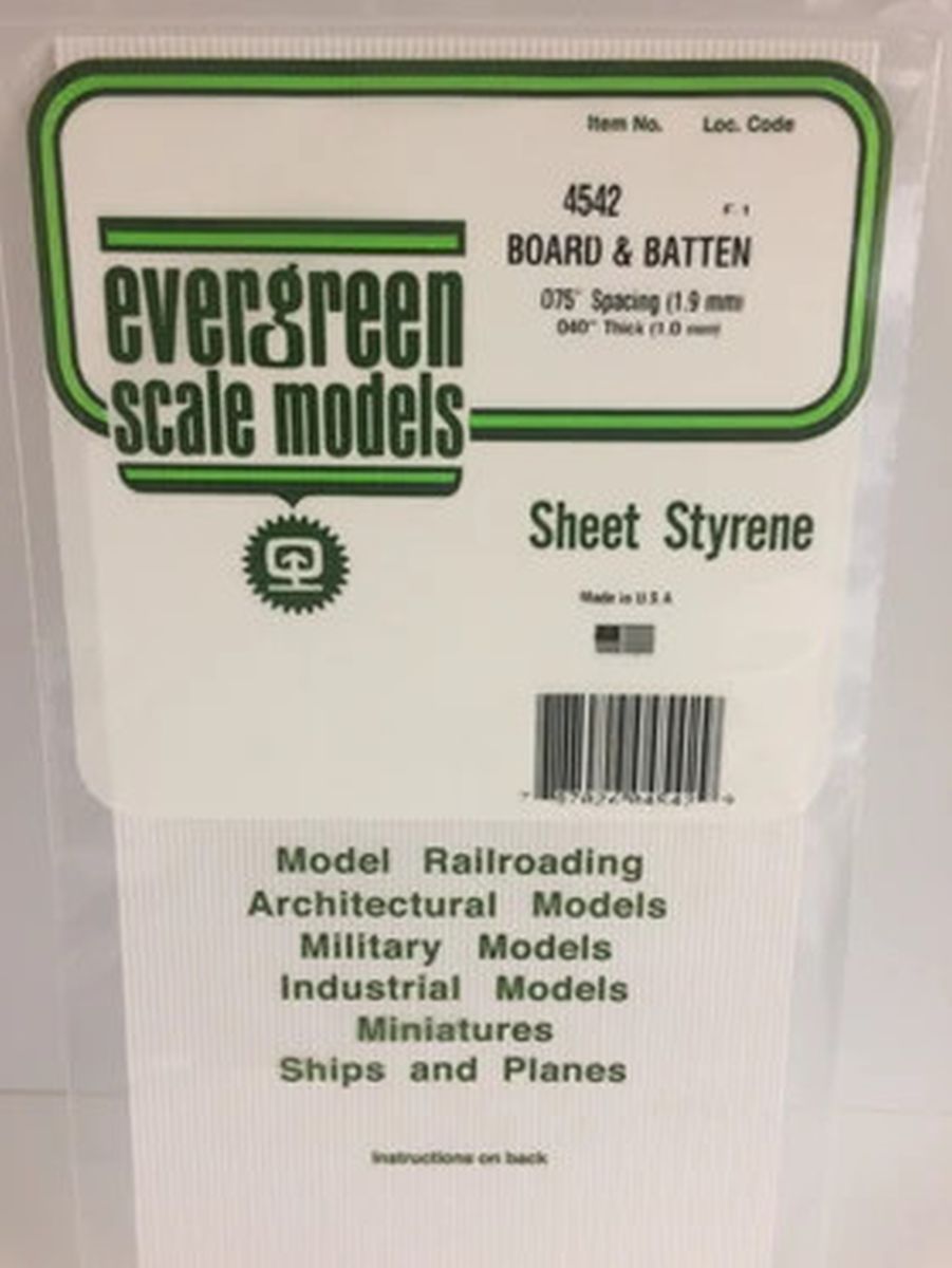 Evergreen Plastic 4542 Board & Batt. .075  sp