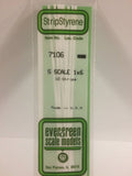 Evergreen Plastic 7106 S-Strips 1 x 6 (10)