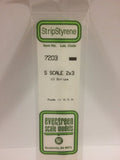 Evergreen Plastic 7203 S-Strips 2 x 3 (10)