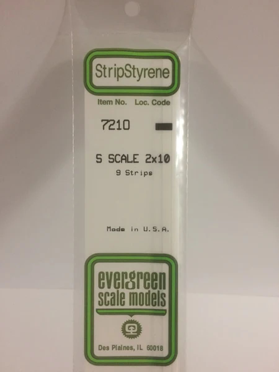 Evergreen Plastic 7210 S-Strips 2 x 10 (9)