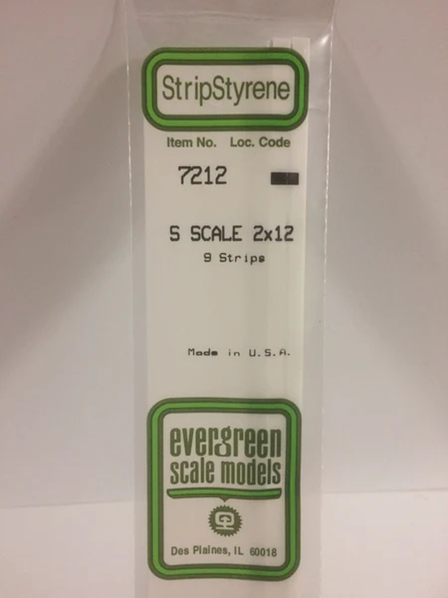 Evergreen Plastic 7212 S-Strips 2 x 12 (9)