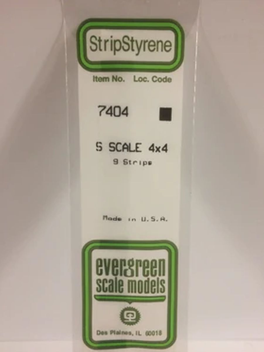Evergreen Plastic 7404 S-Strips 4 x 4 (9)