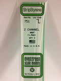 Evergreen Plastic 751 .060  Z CHANNEL (4)