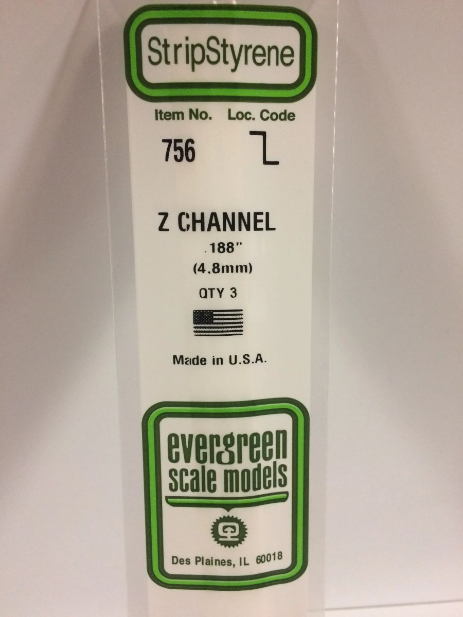 Evergreen Plastic 756 .188  Z CHANNEL (3)