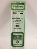 Evergreen Plastic 8103 HO-Strip 1 x 3 (10)