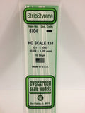 Evergreen Plastic 8104 HO-Strip 1 x 4 (10)