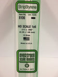 Evergreen Plastic 8106 HO-Strip 1 x 6 (10)