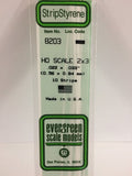 Evergreen Plastic 8203 HO-Strip 2 x 3 (10)