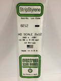 Evergreen Plastic 8212 HO-Strip 2 x 2 (10)