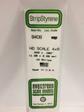 Evergreen Plastic 8408 HO-Strip 4 x 8 (10)
