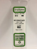Evergreen Plastic 8412 HO-Strip 4 x12 (10)