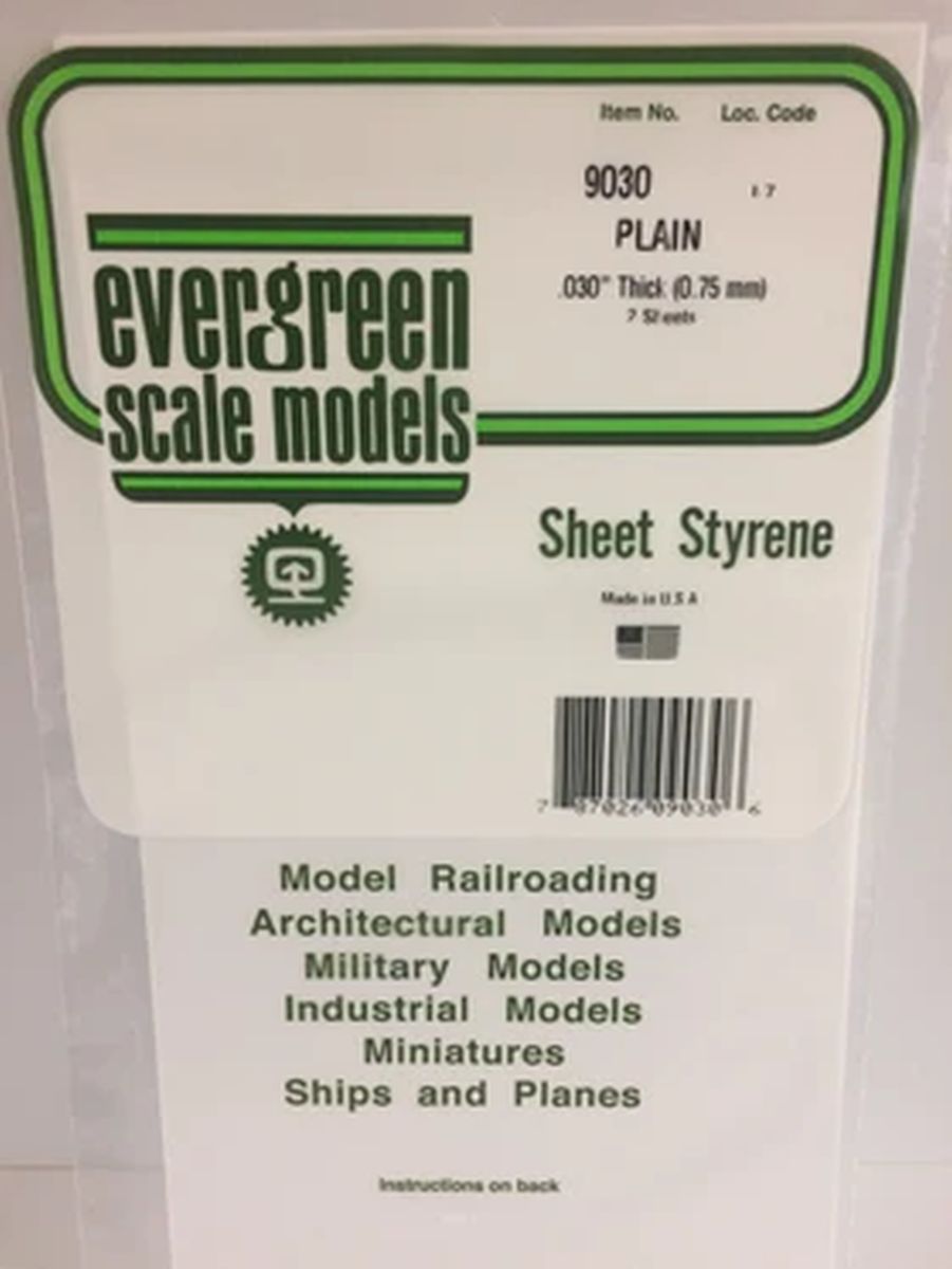 Evergreen Plastic 9104 .030  Thick (4)