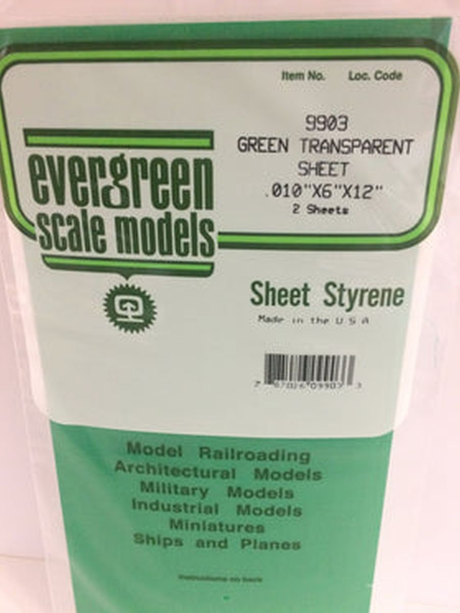 Evergreen Plastic 9903 .010 thick green (2)