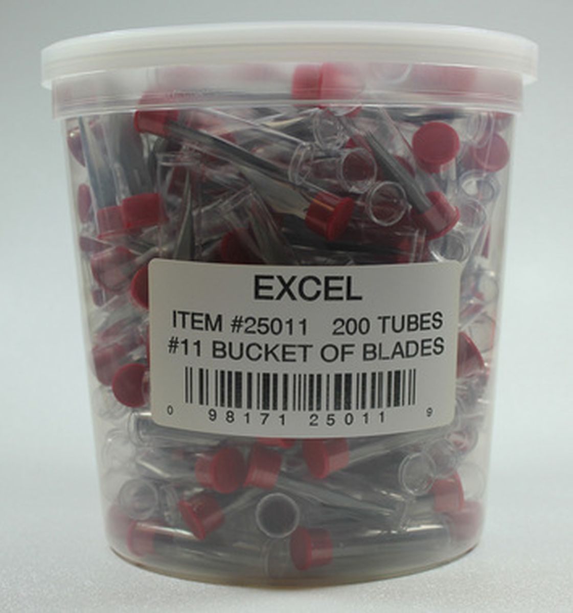 Excel Tool Company 25011 Bucket of Blades 200 tubed 5 packs 1000 blades