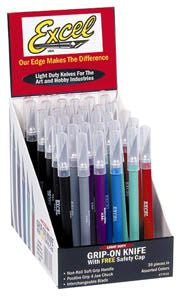 Excel Tool Company 77K18 Soft Grip Knife Display 36 pcs.