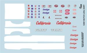 Gofer Racing Model Decal Company12001 Butch Leal Dart Decal