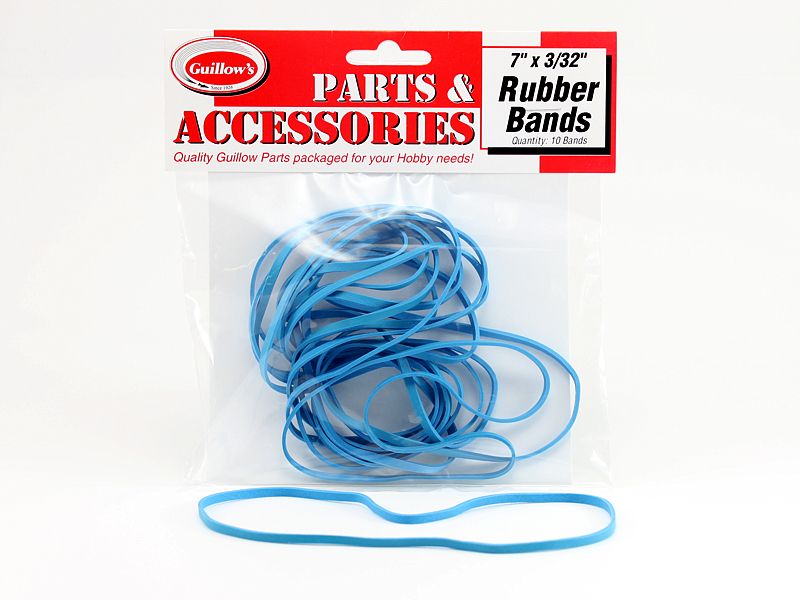 Guillows Model Company 119 7 x3/32  Rubber Band/10pc