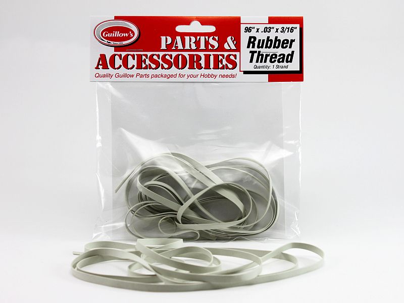 Guillows Model Company 121 96 x.03 x3/16  Rubber Thread/1pc