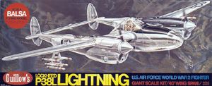 Guillows Model Company 2001 P-38 Lightning