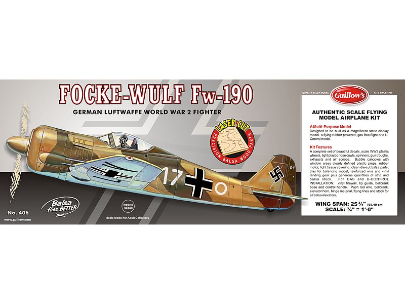 Guillows Model Company 406 Focke-Wulf 190
