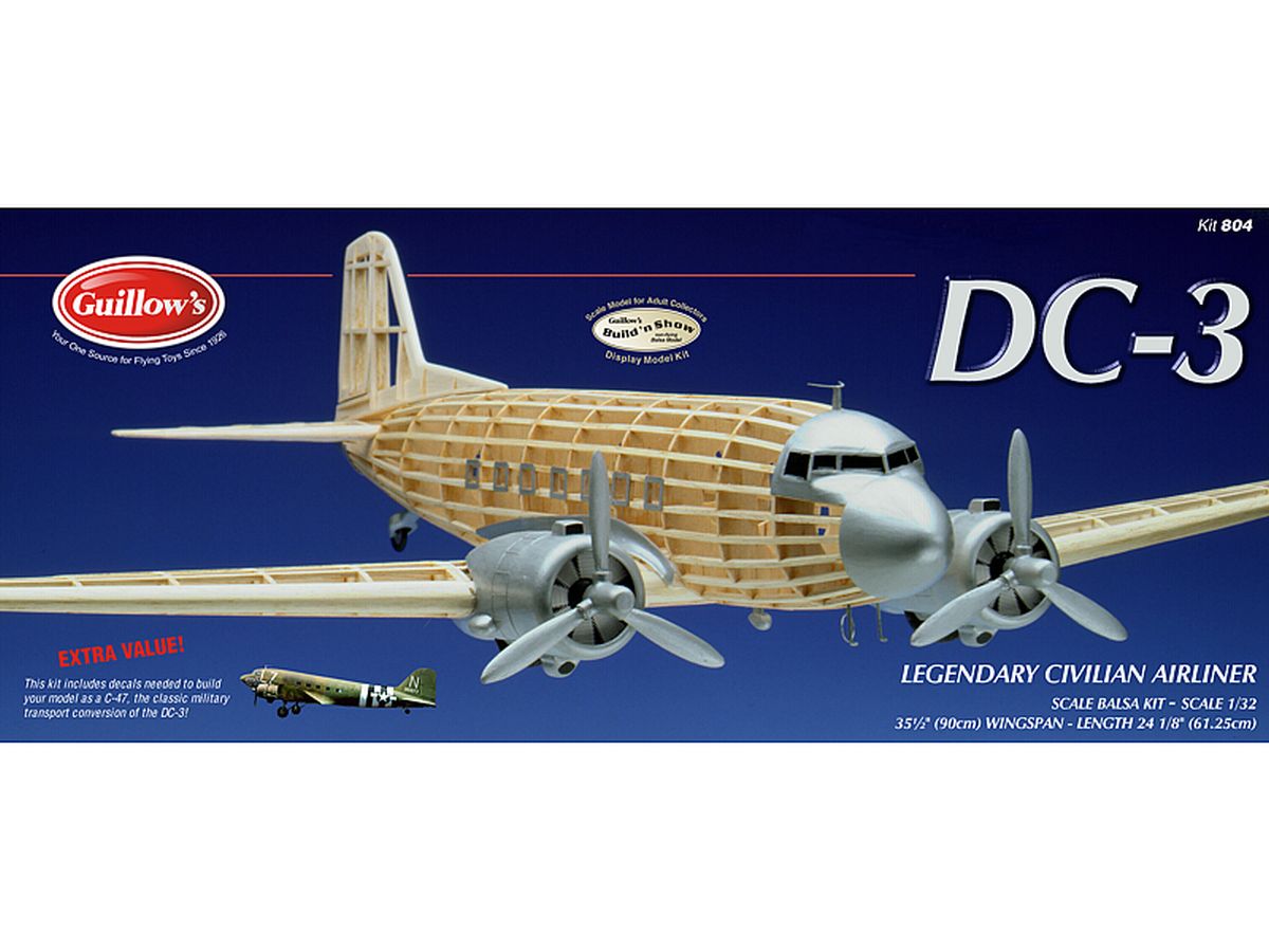 Guillows Model Company 804 Douglas DC-3