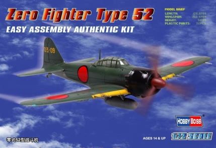 Hobby Boss Model Company 80241 ZERO FIGHTER TYPE 52