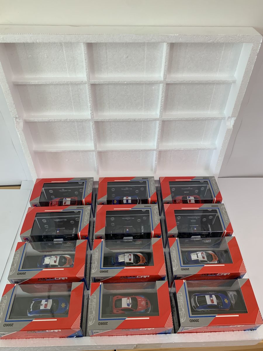 Imex 1430 RC Mini Police Cars 12pcs 4 assorted