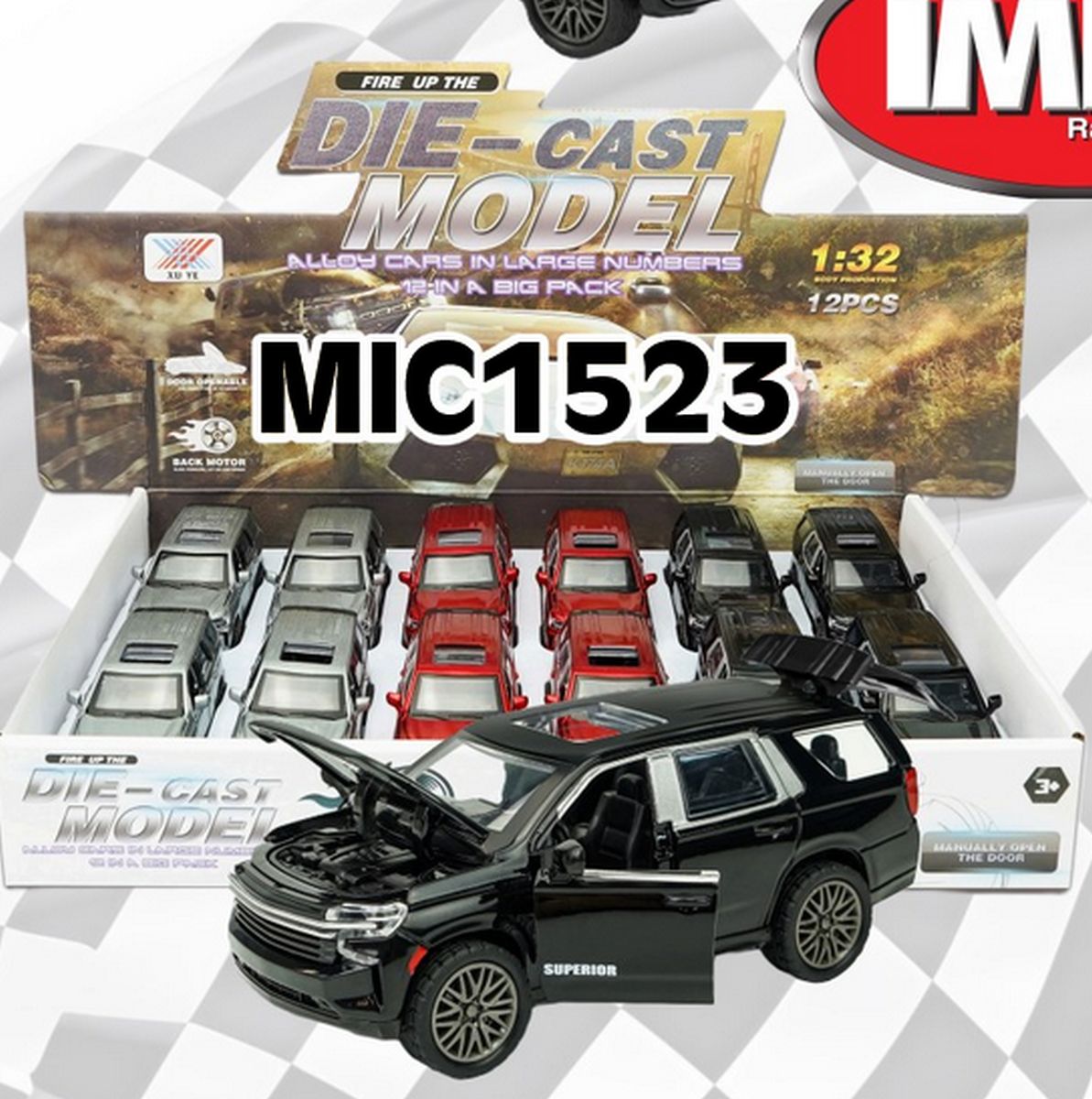 Imex 1523 Diecast Pullback Saab Four Door