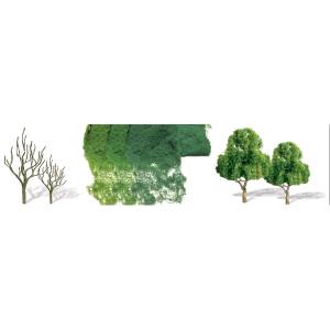 JTT JTT92021 Deciduous 1.5 -3  Pro Kit N 16/pk JTT Trees - Scenic Express