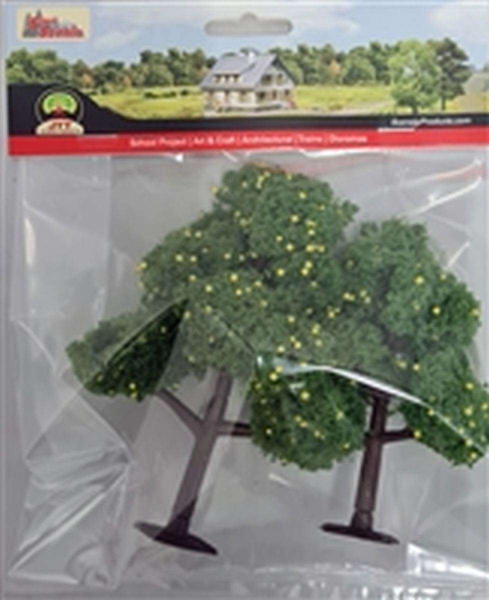 JTT Scenery Products 92138 LEMON TREES 4-5in 4PK O-scale