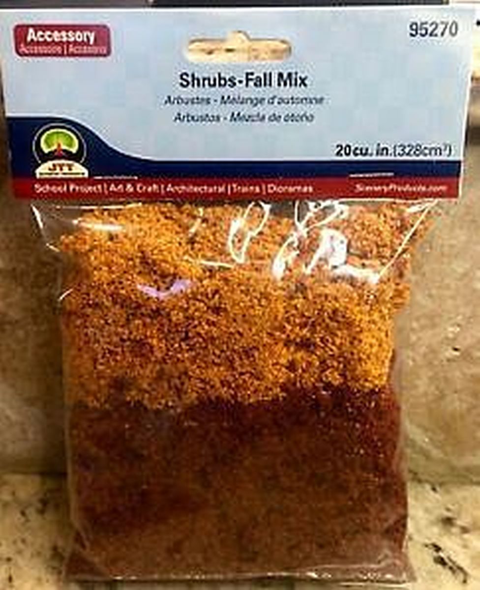 JTT Scenery Products 95270  Shrubs Fall Mix 30 Cu In