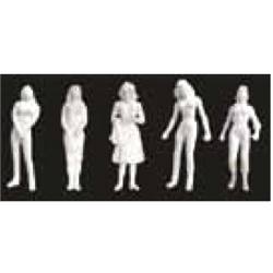 JTT Scenery Products 97125 1/24 Figures/Female 1/2 =1-0 -White/3pk