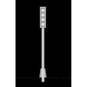 JTT Scenery Products 97301 Light Poles1/4 =10 1:48stl1wh 2/pk