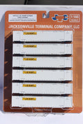 JTC Model Trains 537111 JB HUNT 6-pack 53 HIGH CUBE 8-55-8 corrugated