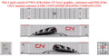 JTC Model Trains 537126 N CN Intermodal 53 High Cube Container 3pk