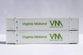 JTC Model Trains 537129 N VS Virginia Midland 53 HIGH CUBE 8-55-8 corrugated contai